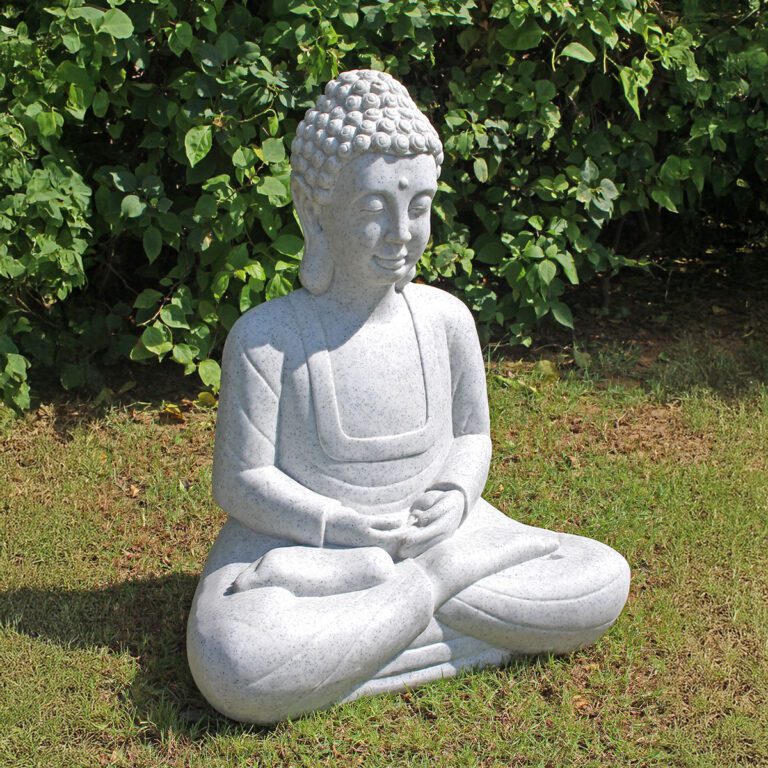 5060235335778 1 Enigma Marble Resin Meditating Buddha Granite Large Garden Statue.jpg
